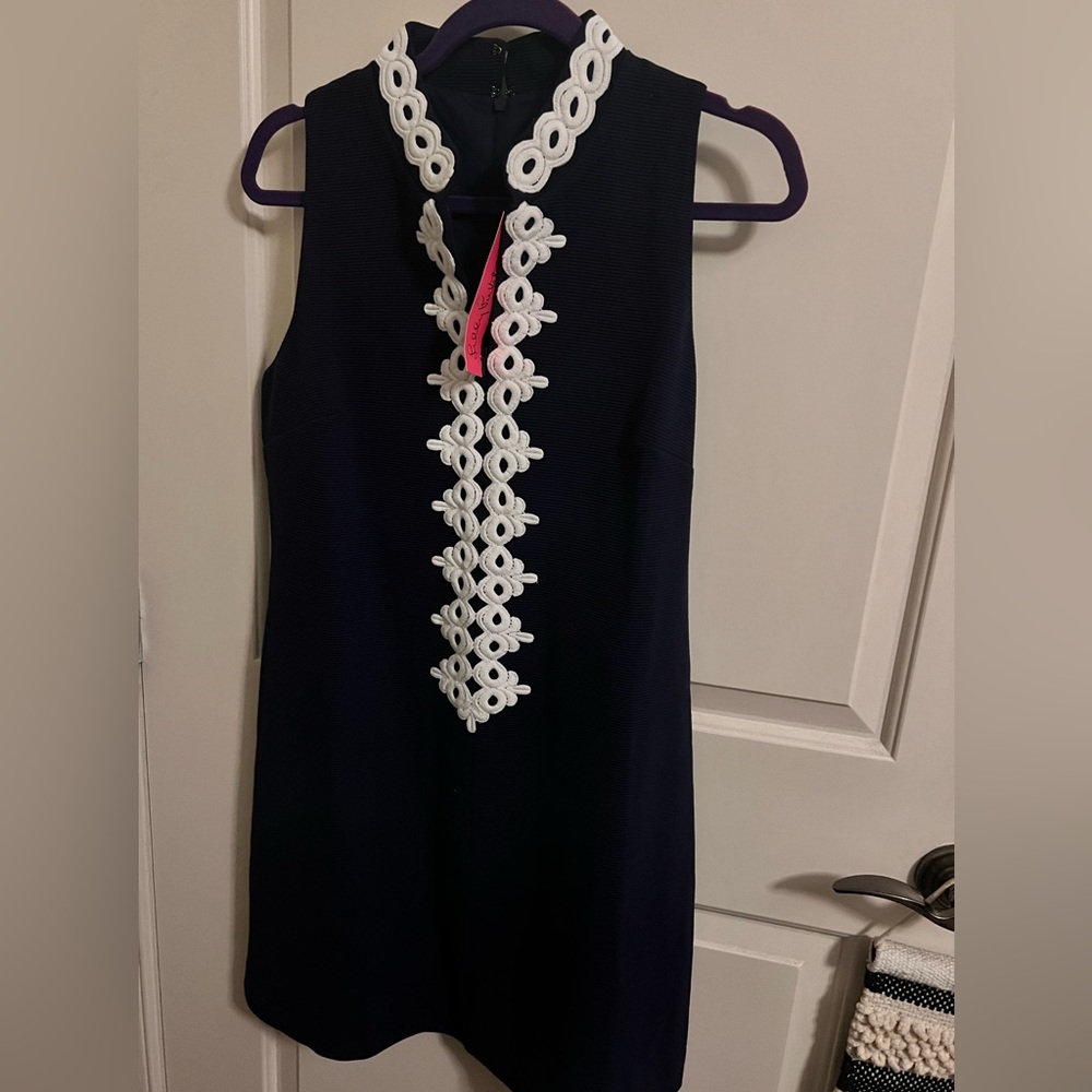 Lilly Pulitzer Navy Callista Shift Dress NWT